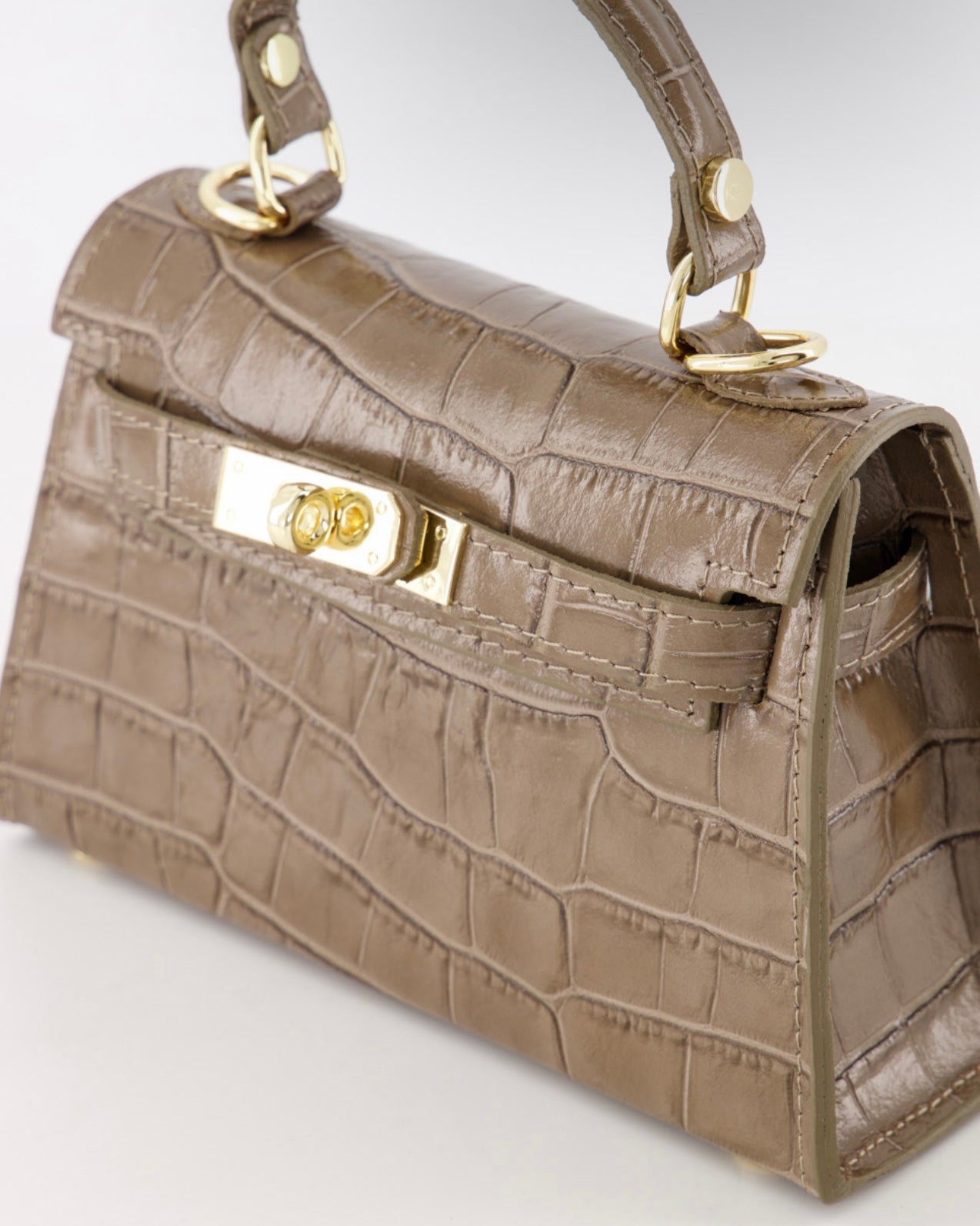 Tas Lore Croco | Taupe