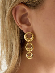 Circle Oorbellen | Goud