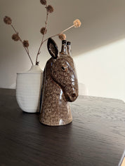 Aardewerk Vaas Giraffe | Bruin