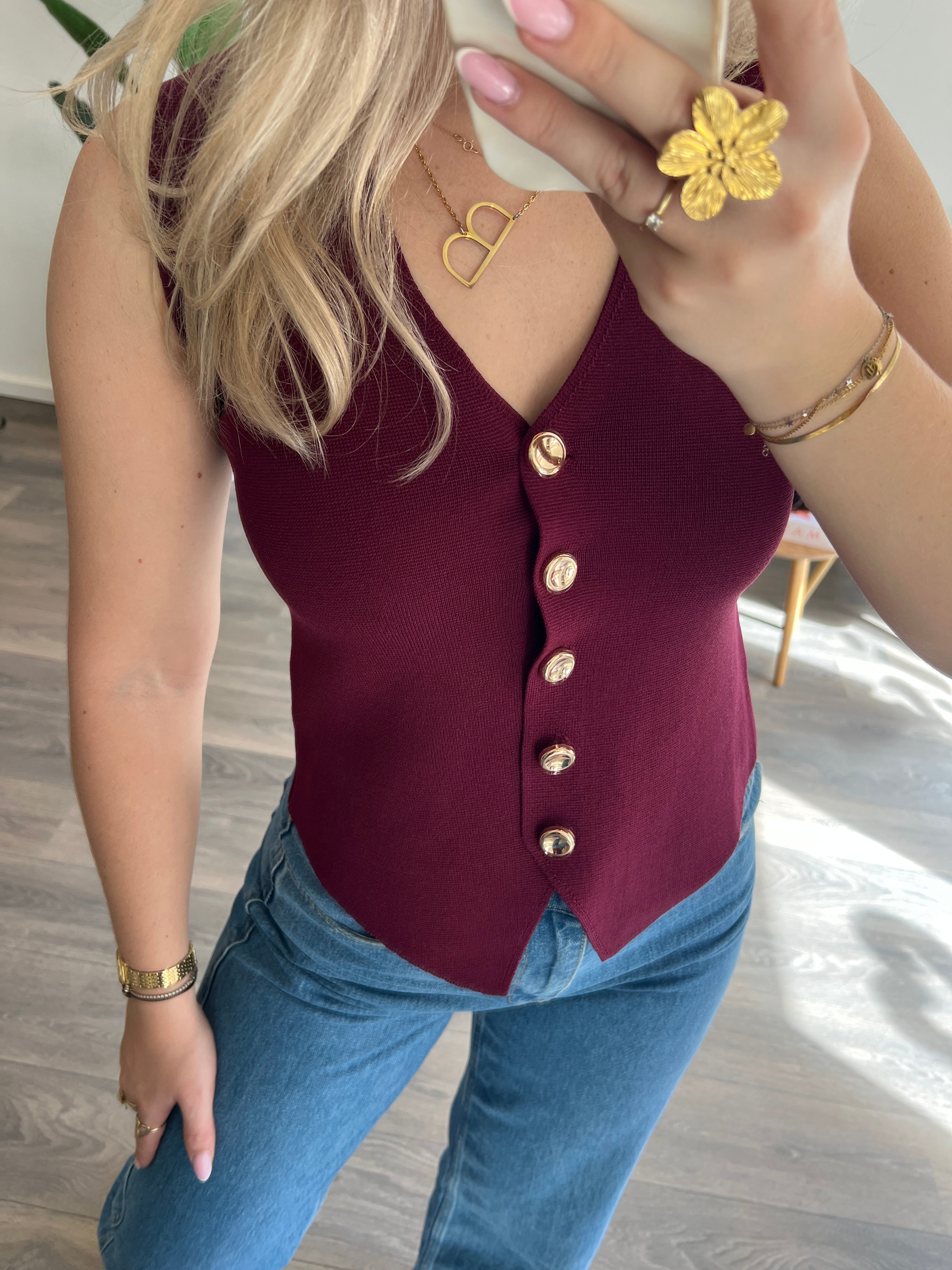 Gilet Joy | Bordeaux