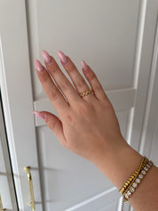 Wave Strass Ring