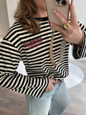 Longsleeve T-shirt NYC | Zwart