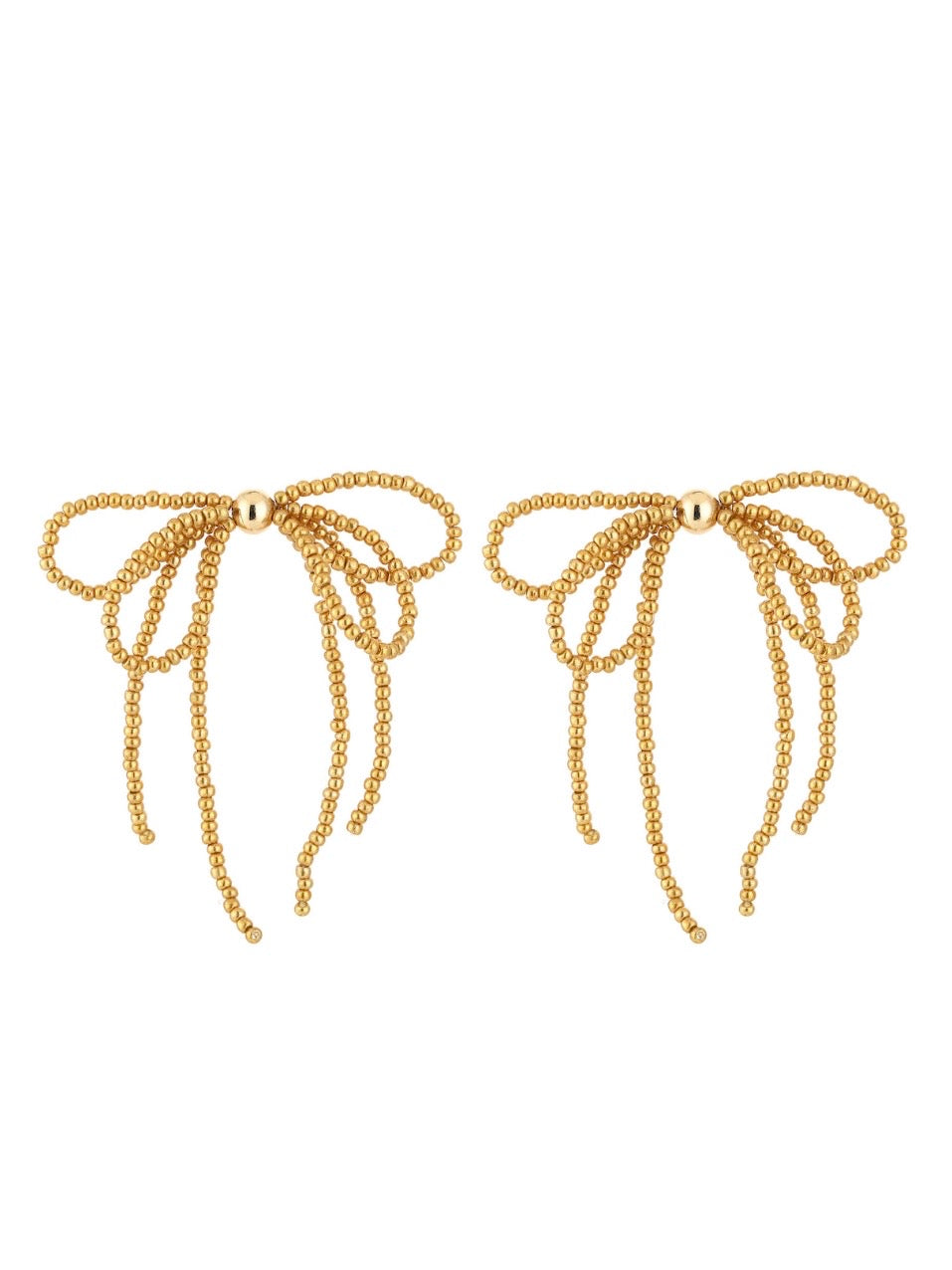 Bow Oorbellen | Goud