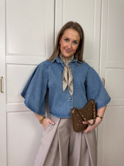 Denim Blouse Bowie | Blauw