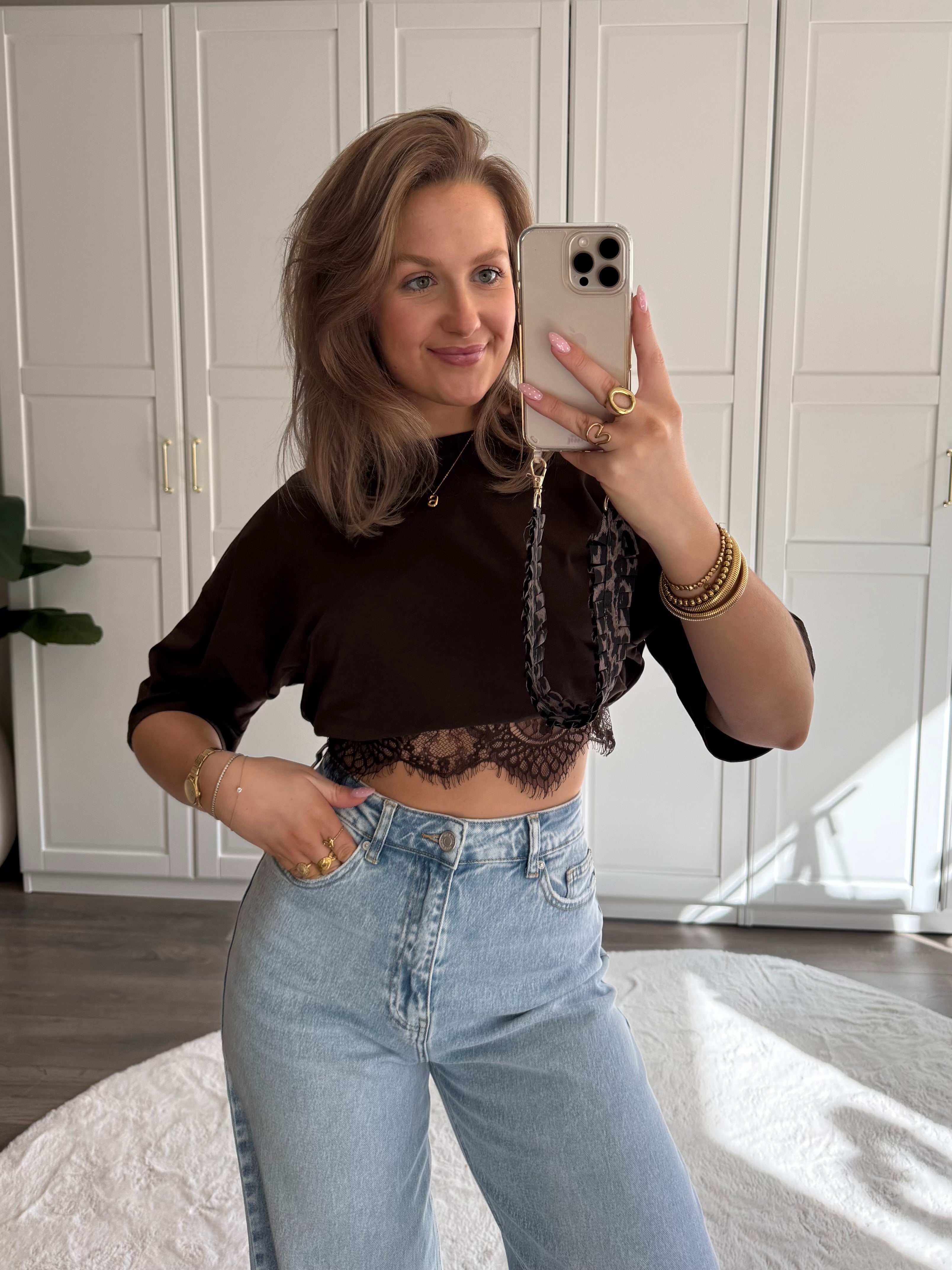 Lace T-shirt Joy | Bruin