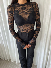 Lace Body Minne | Zwart