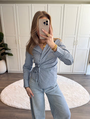 Tailored Blouse Ivy | Blauw