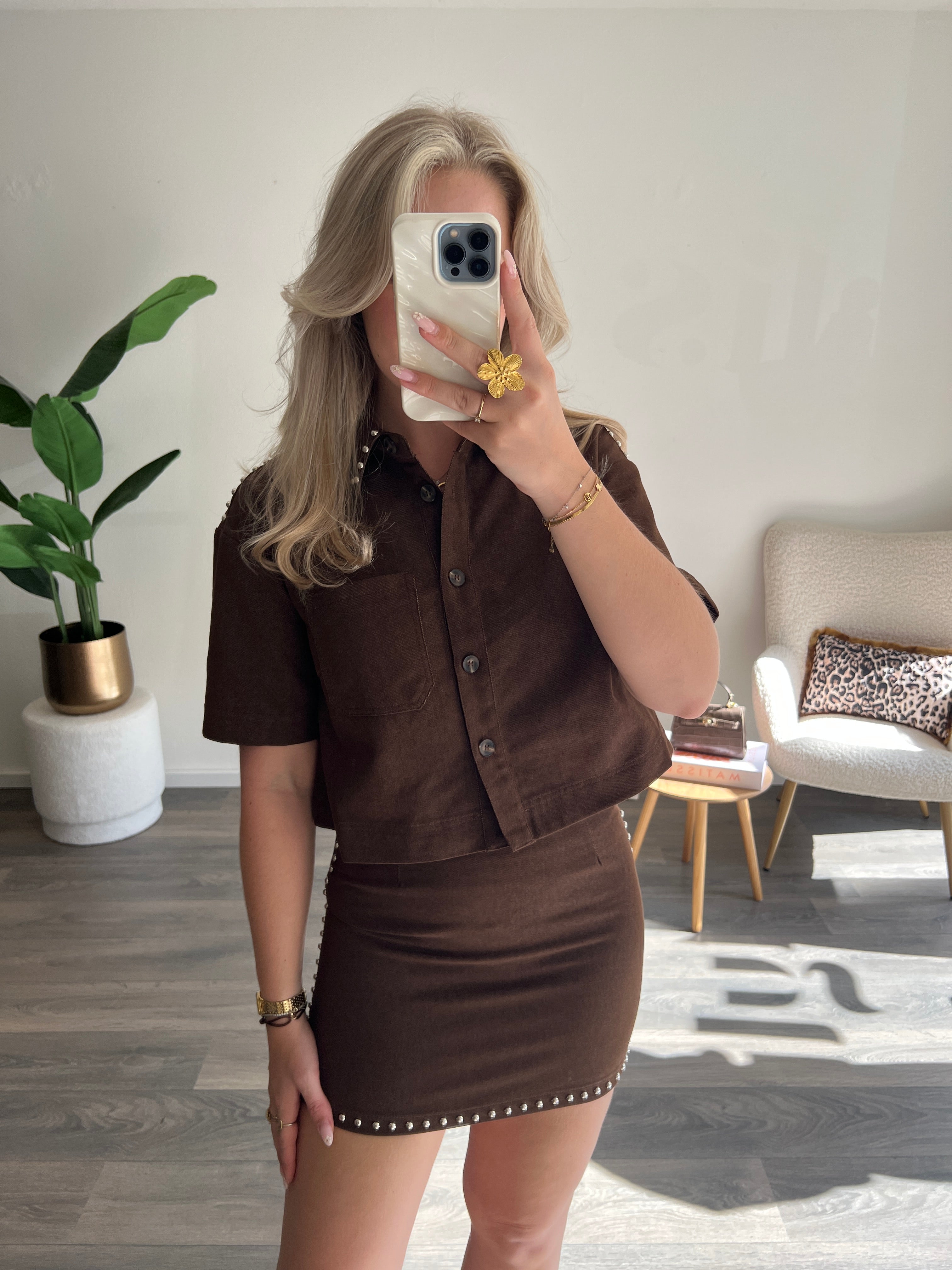 Denim Rokje Mila | Choco