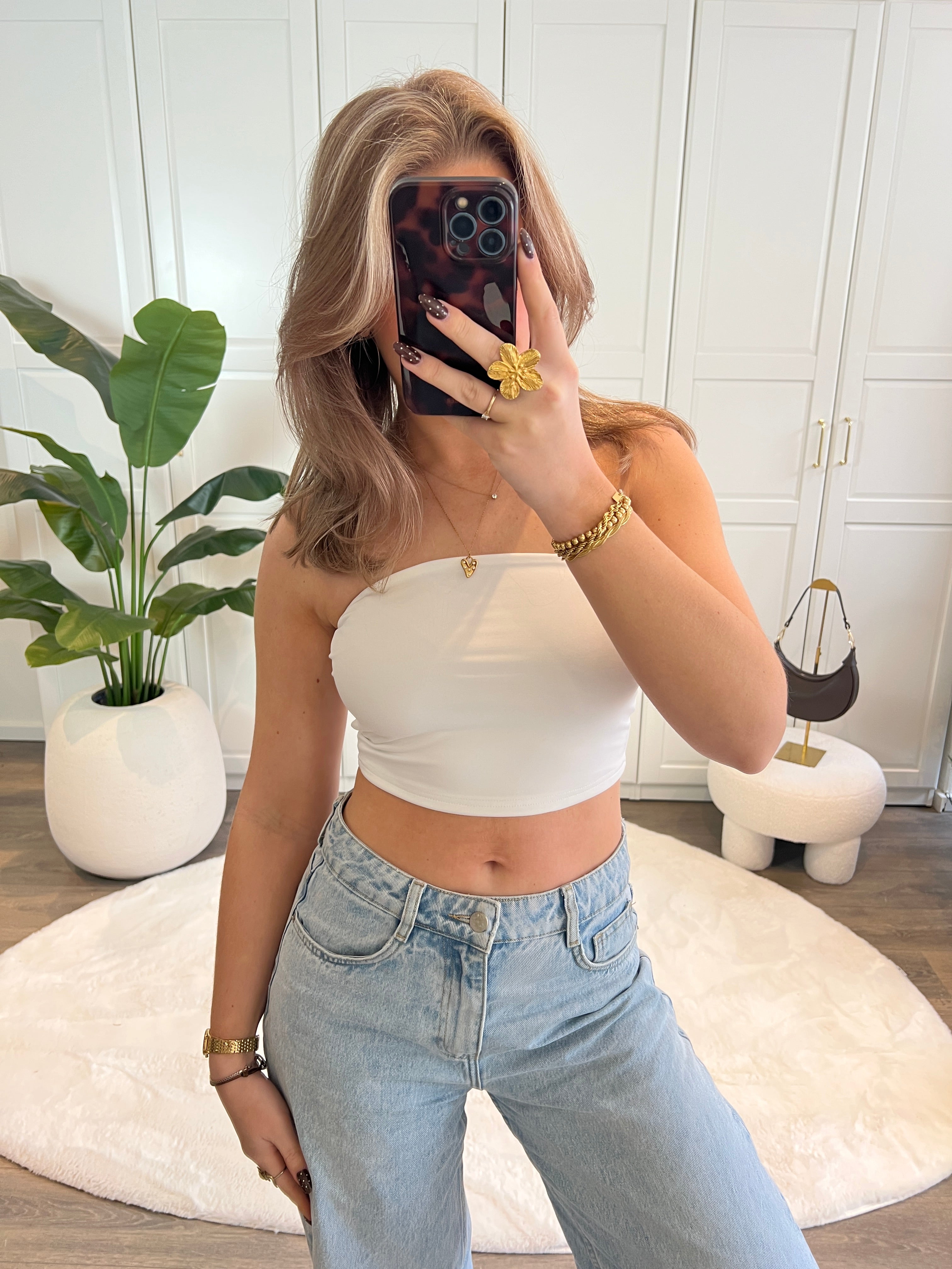 Tube Top Linde | Wit