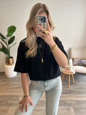 Basic T-shirt Novi | Zwart