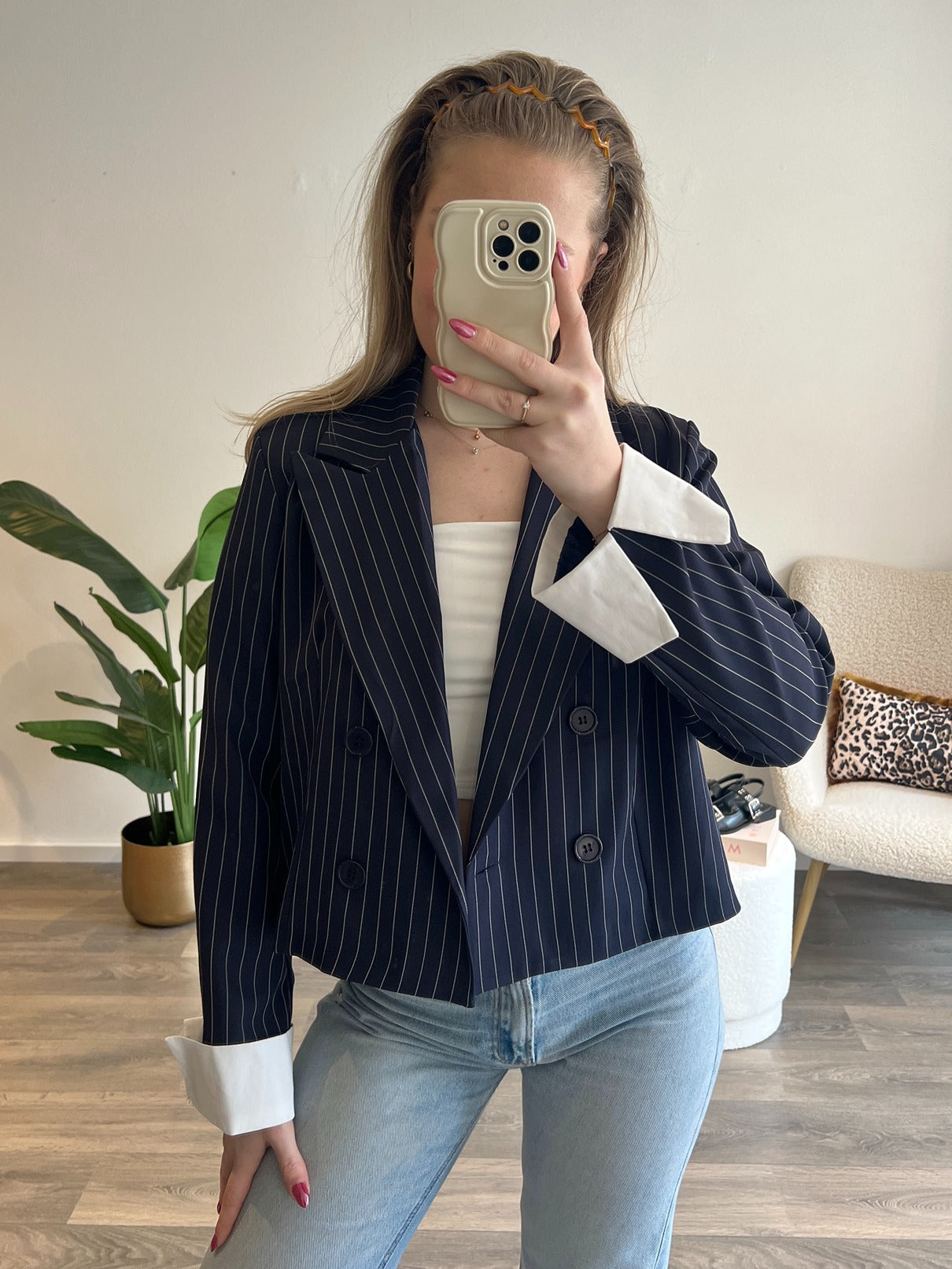 Blazer Lieve Stripe| Navy