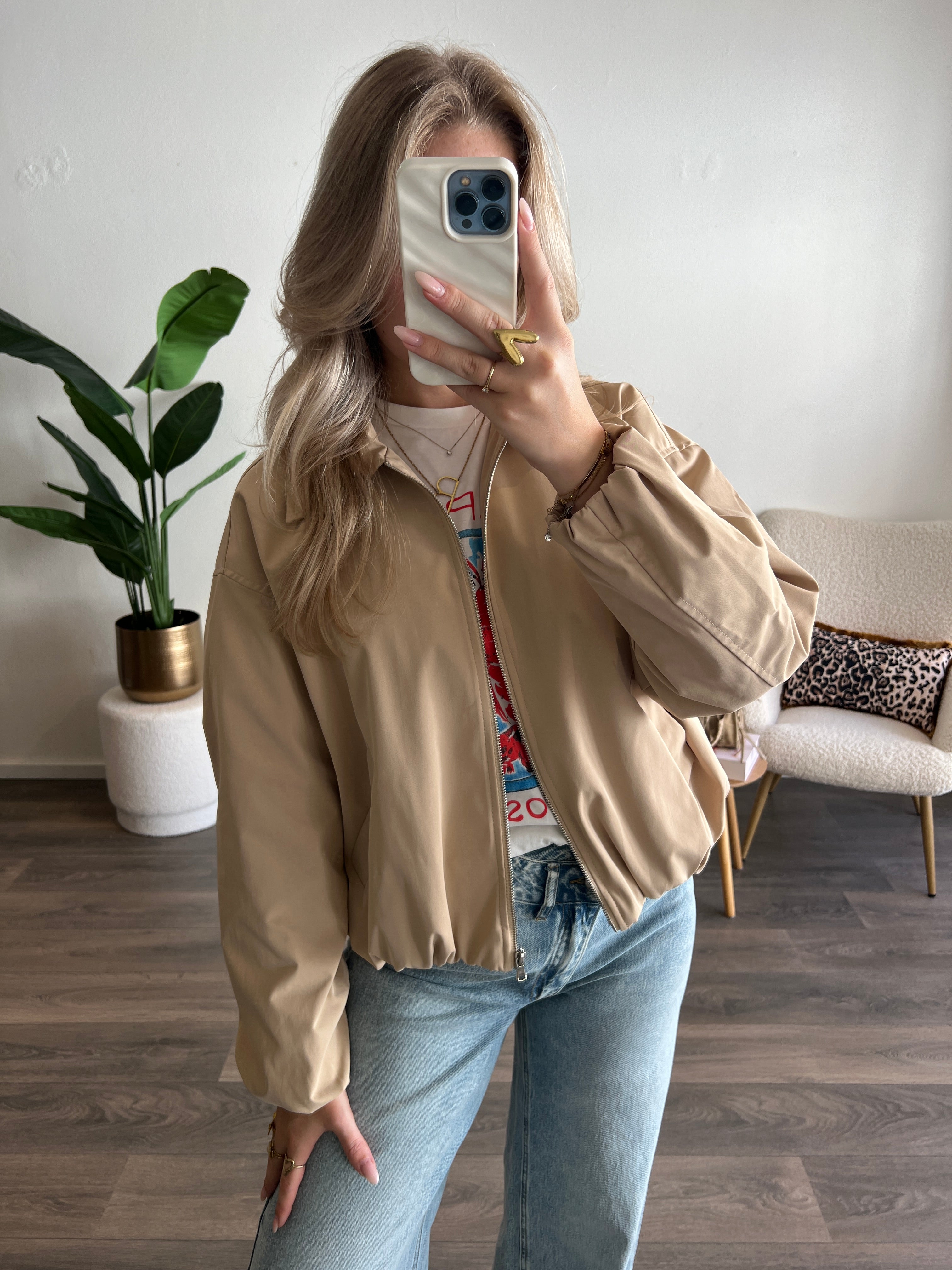 Bomber Trenchcoat | Beige