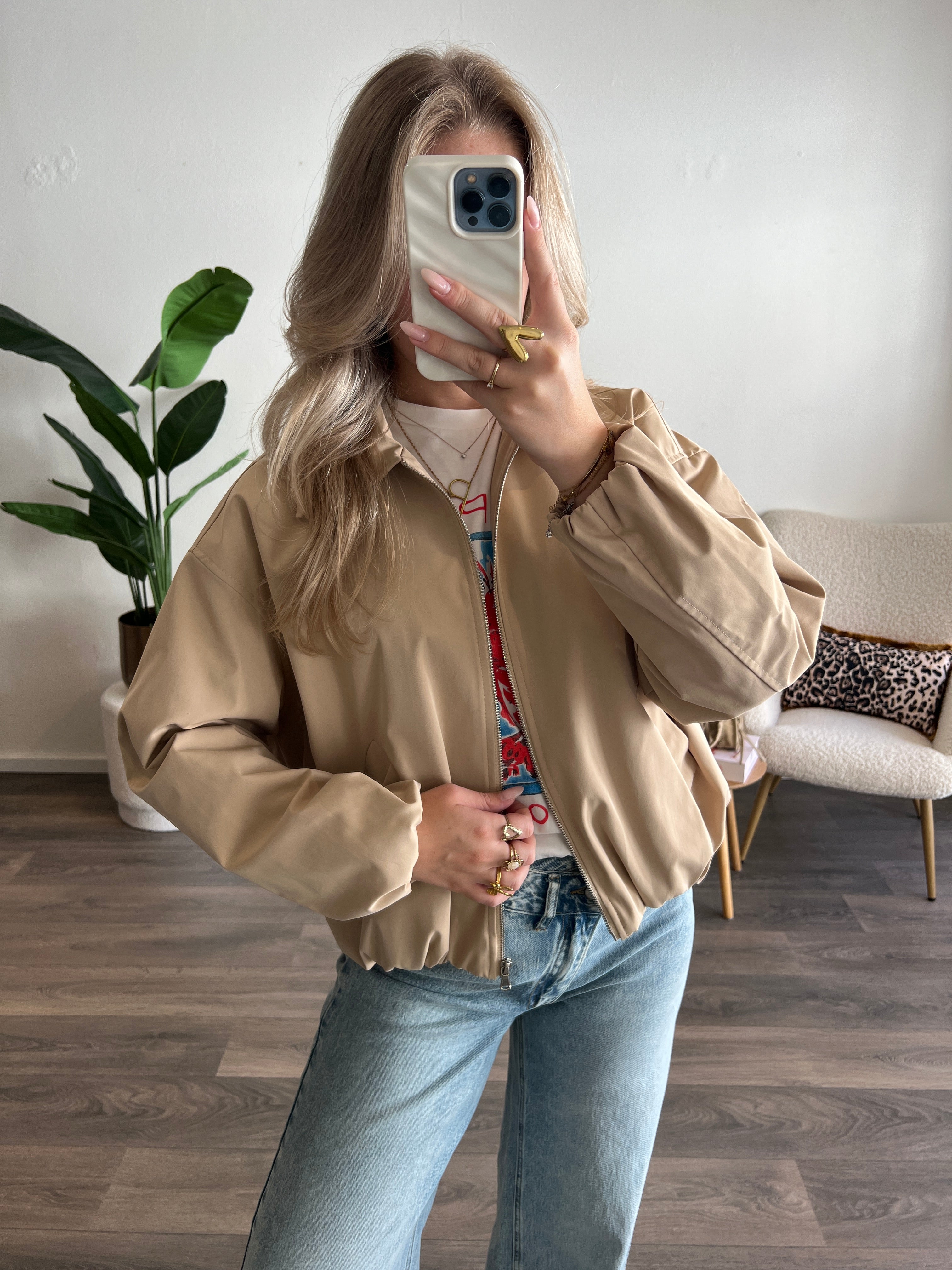 Bomber Trenchcoat | Beige