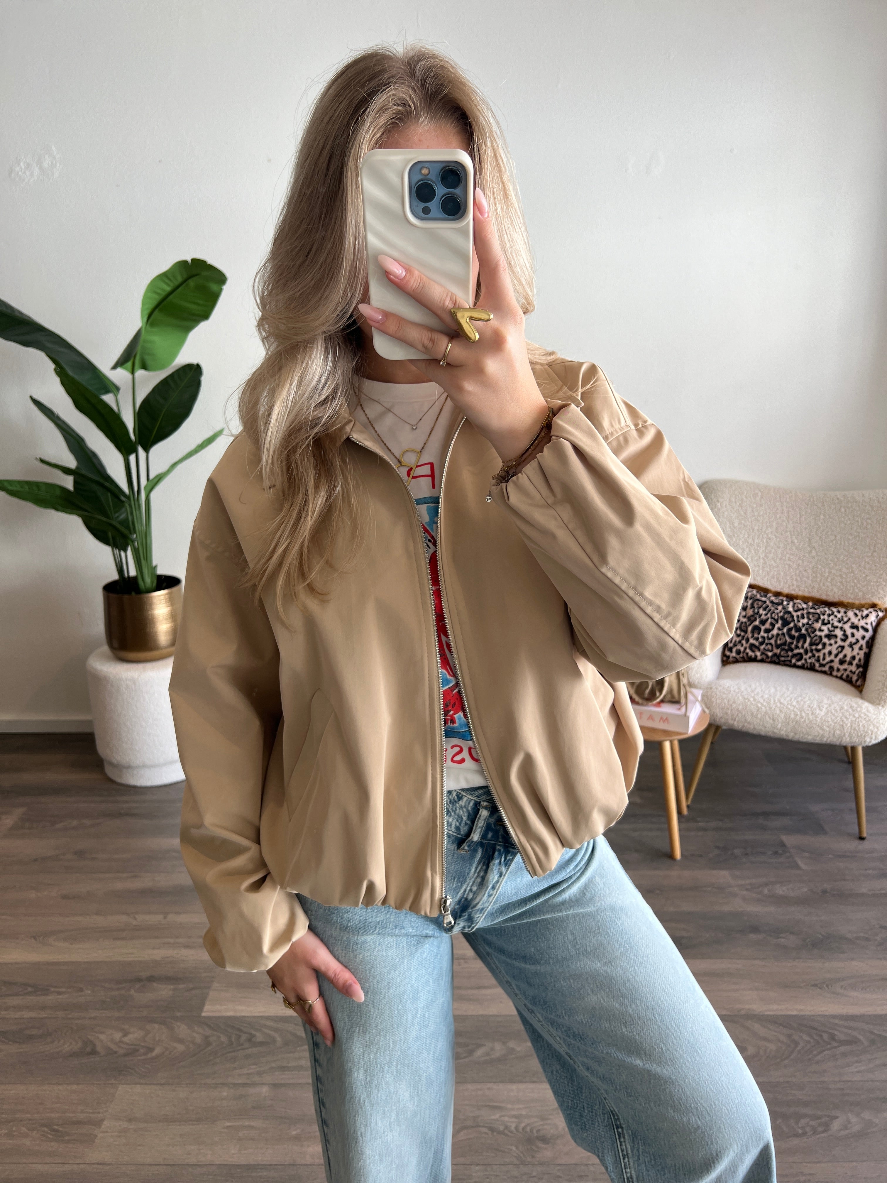 Bomber Trenchcoat | Beige