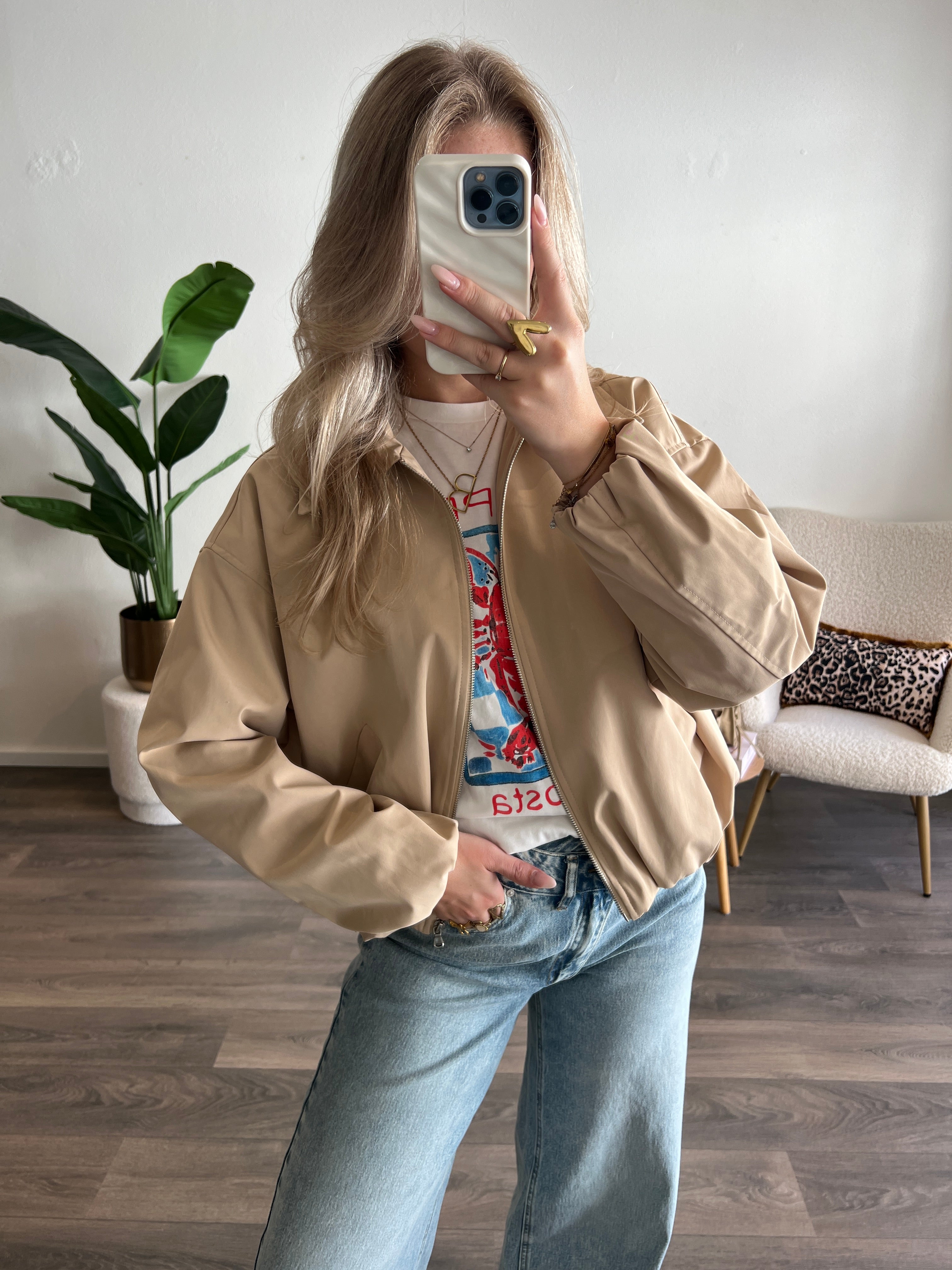 Bomber Trenchcoat | Beige