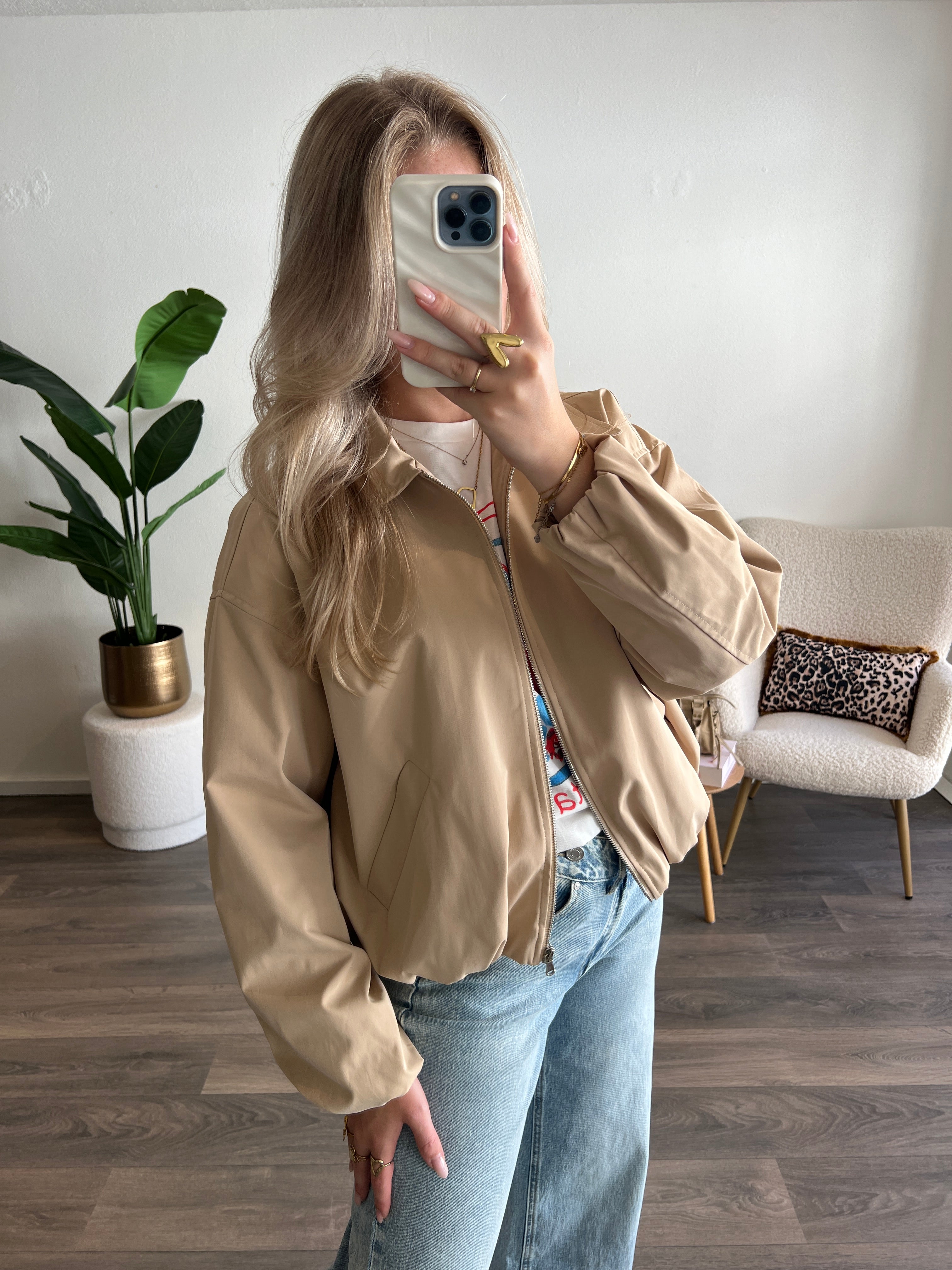 Bomber Trenchcoat | Beige