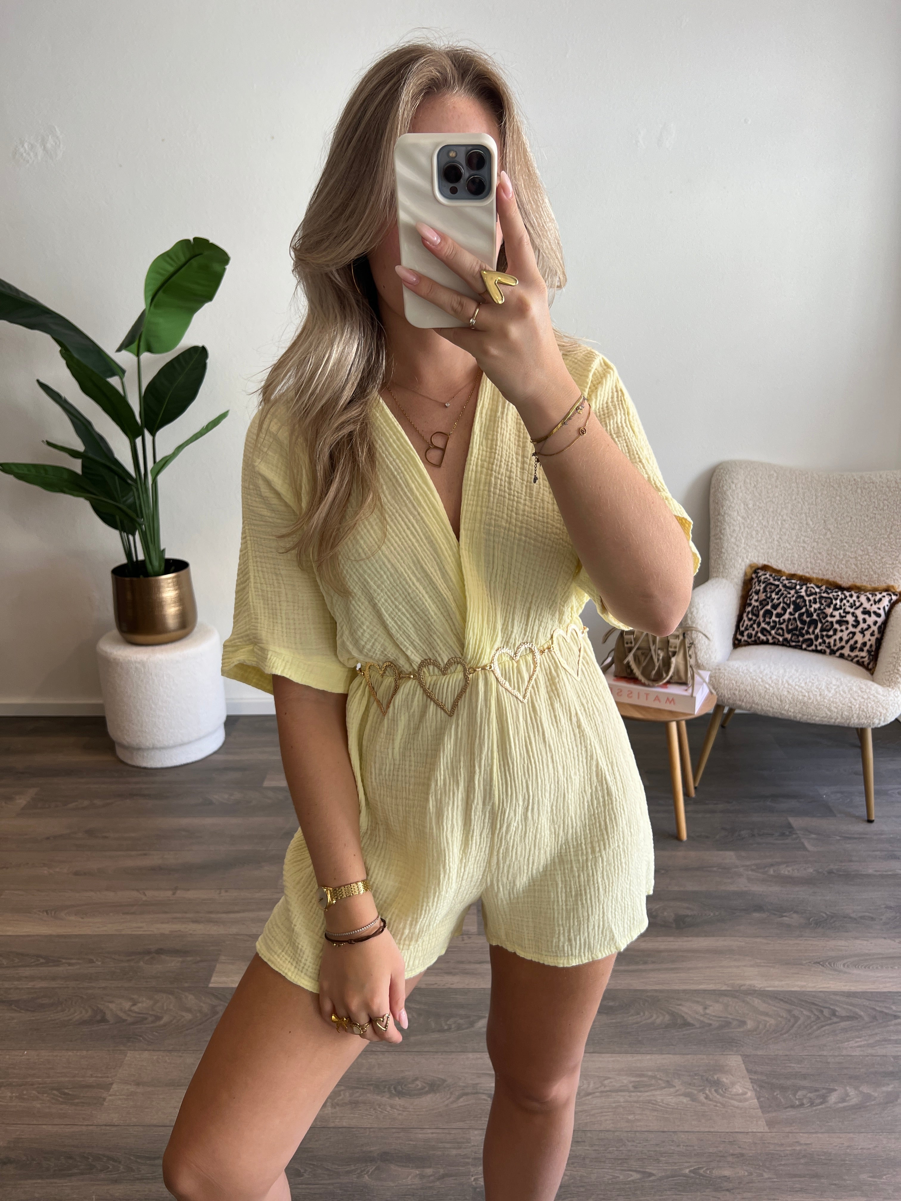 Playsuit Jamie | Geel