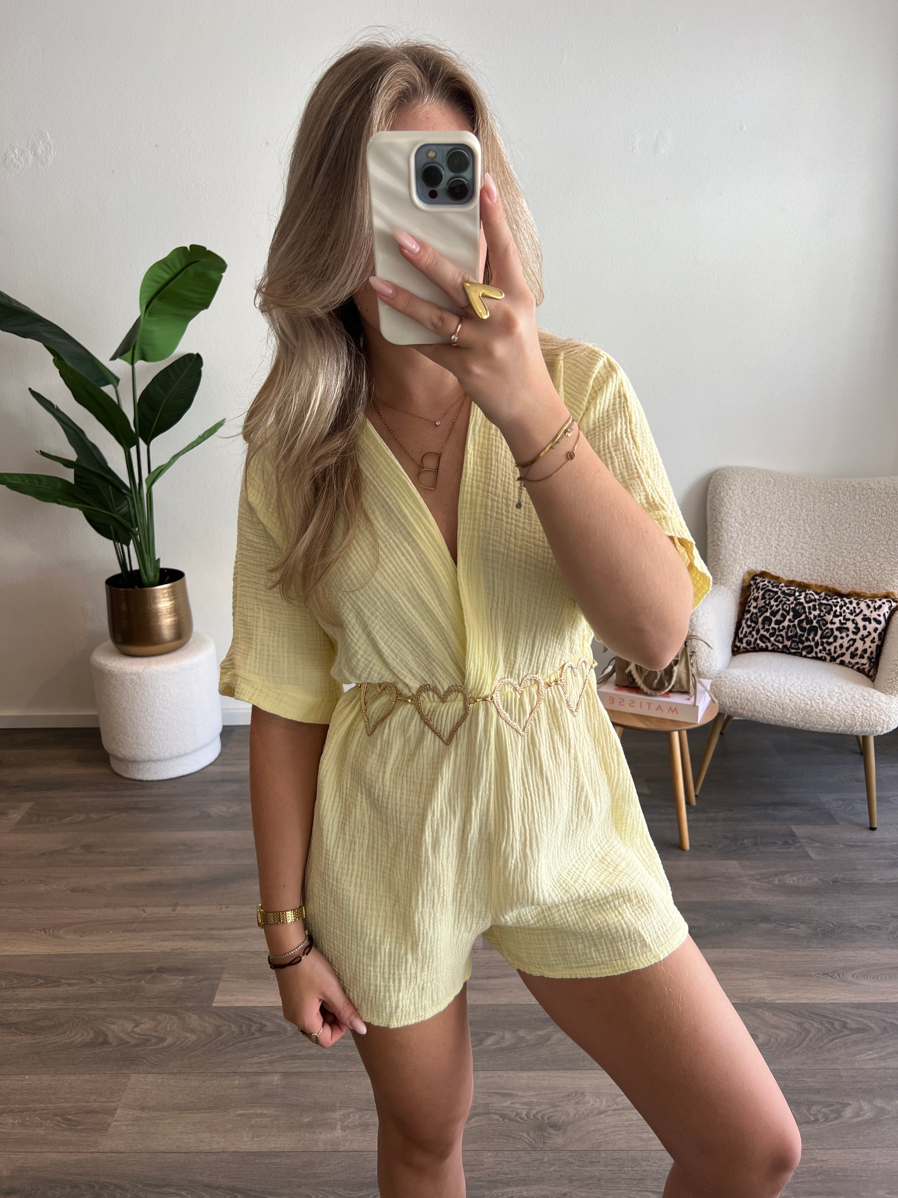 Playsuit Jamie | Geel