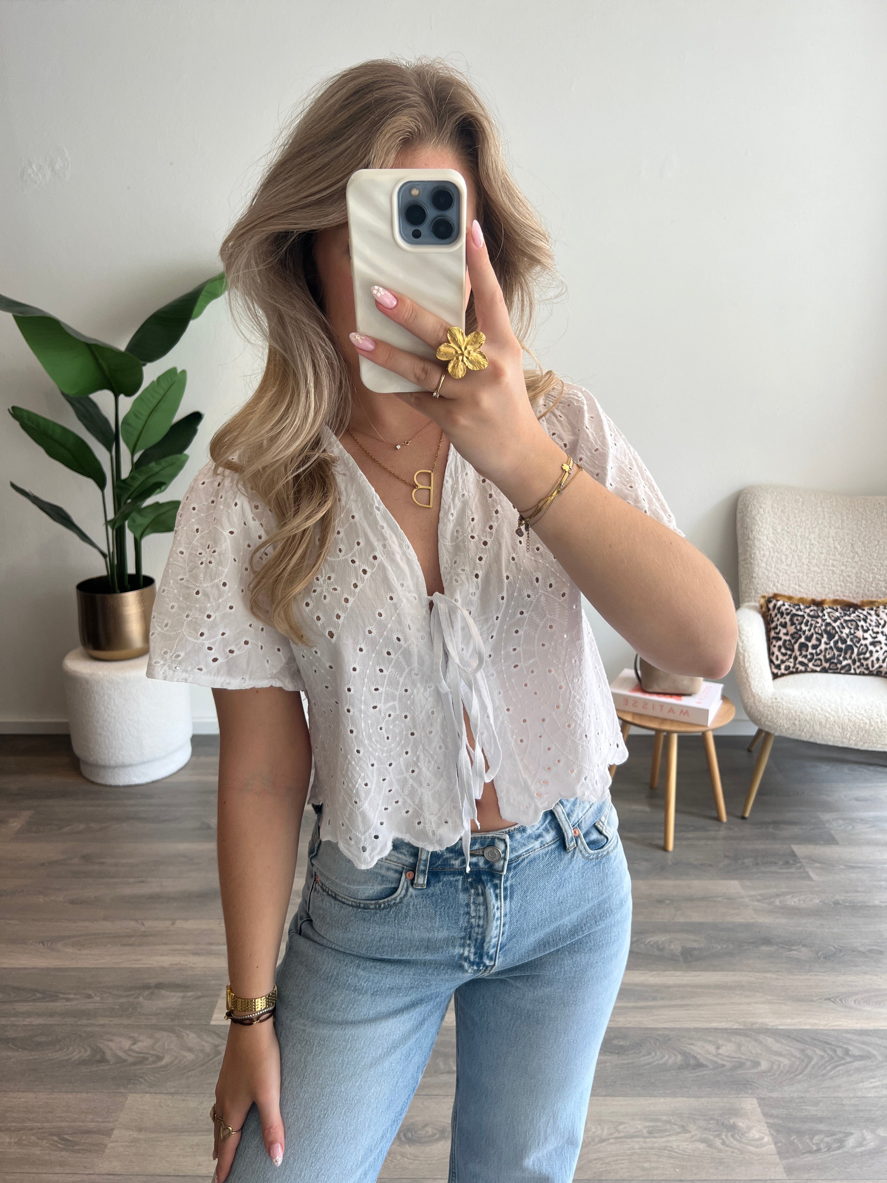 Blouse Megan | Wit