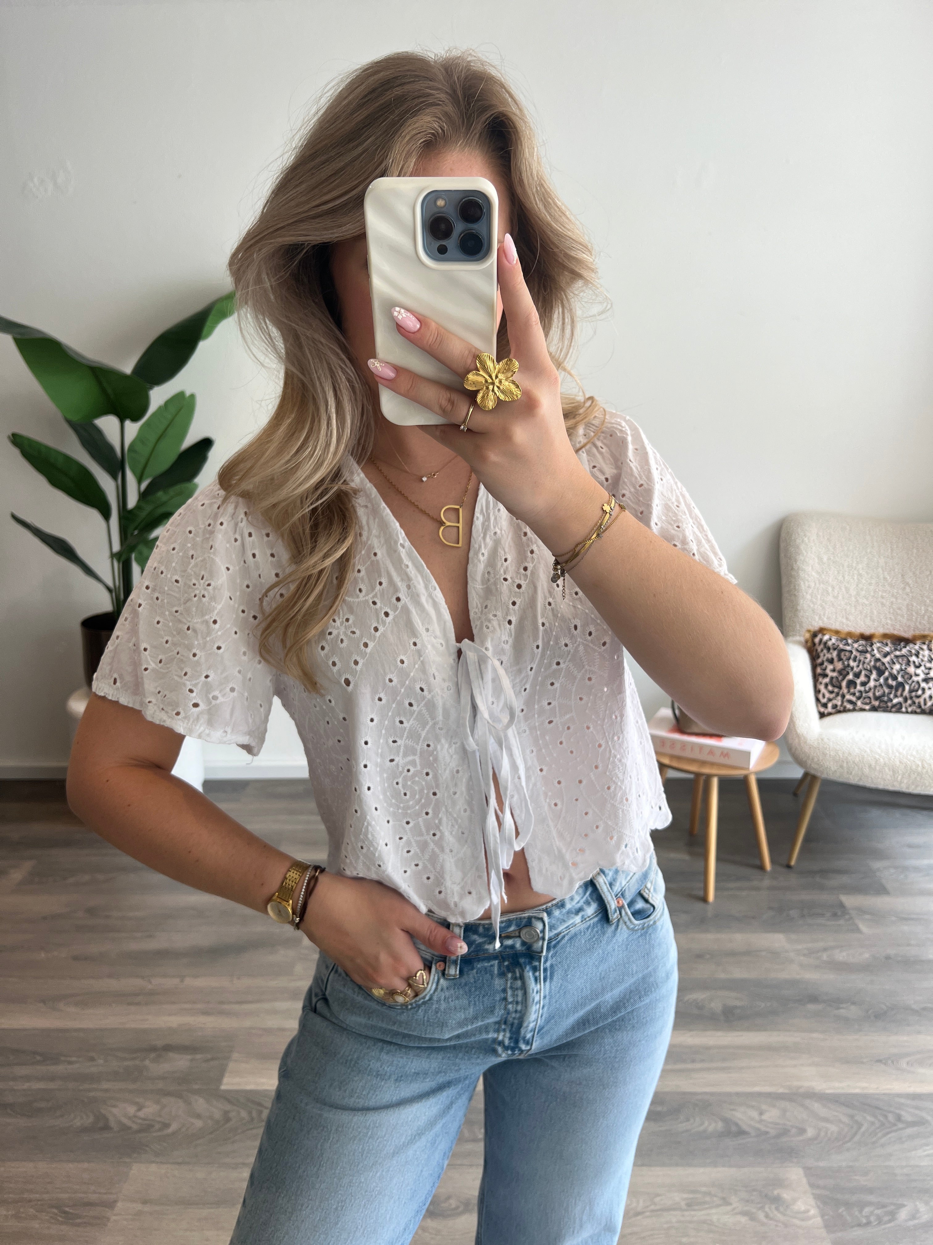 Blouse Megan | Wit