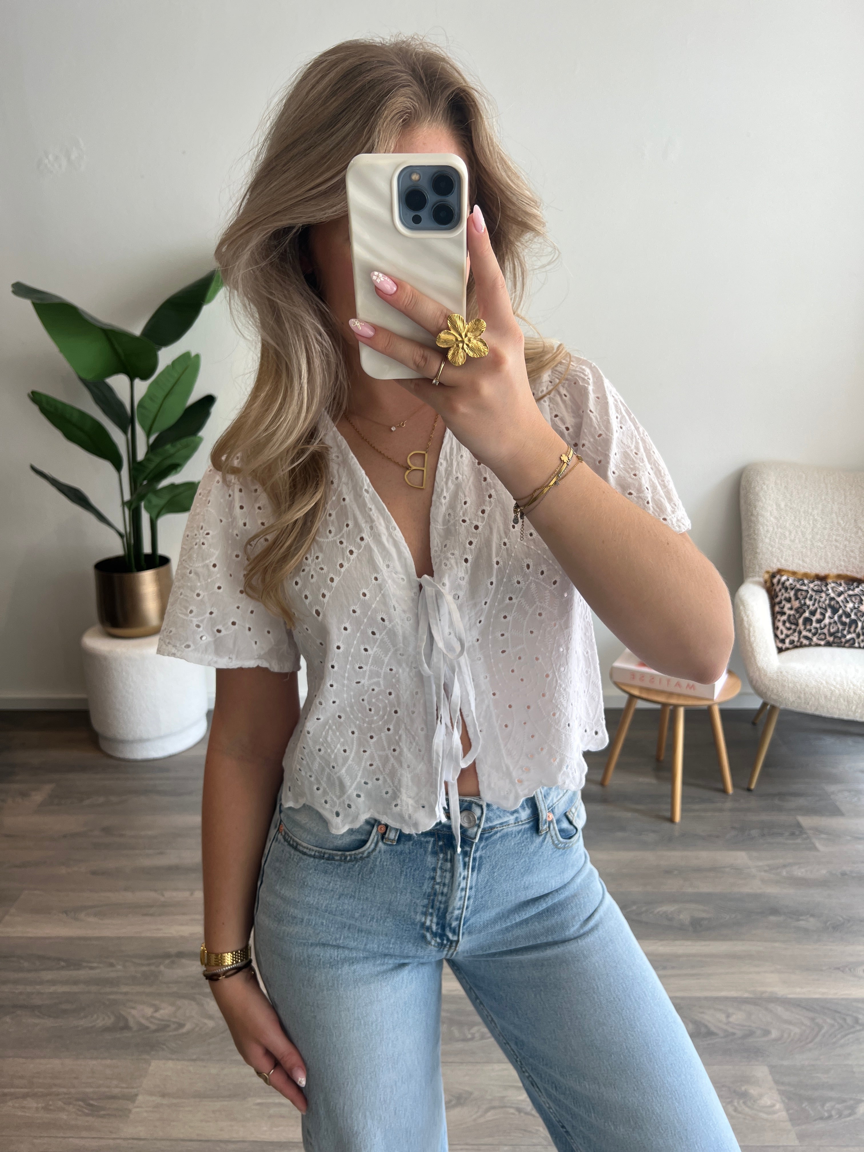 Blouse Megan | Wit