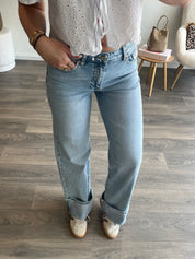 Wide Leg Jeans 3803 | Blauw
