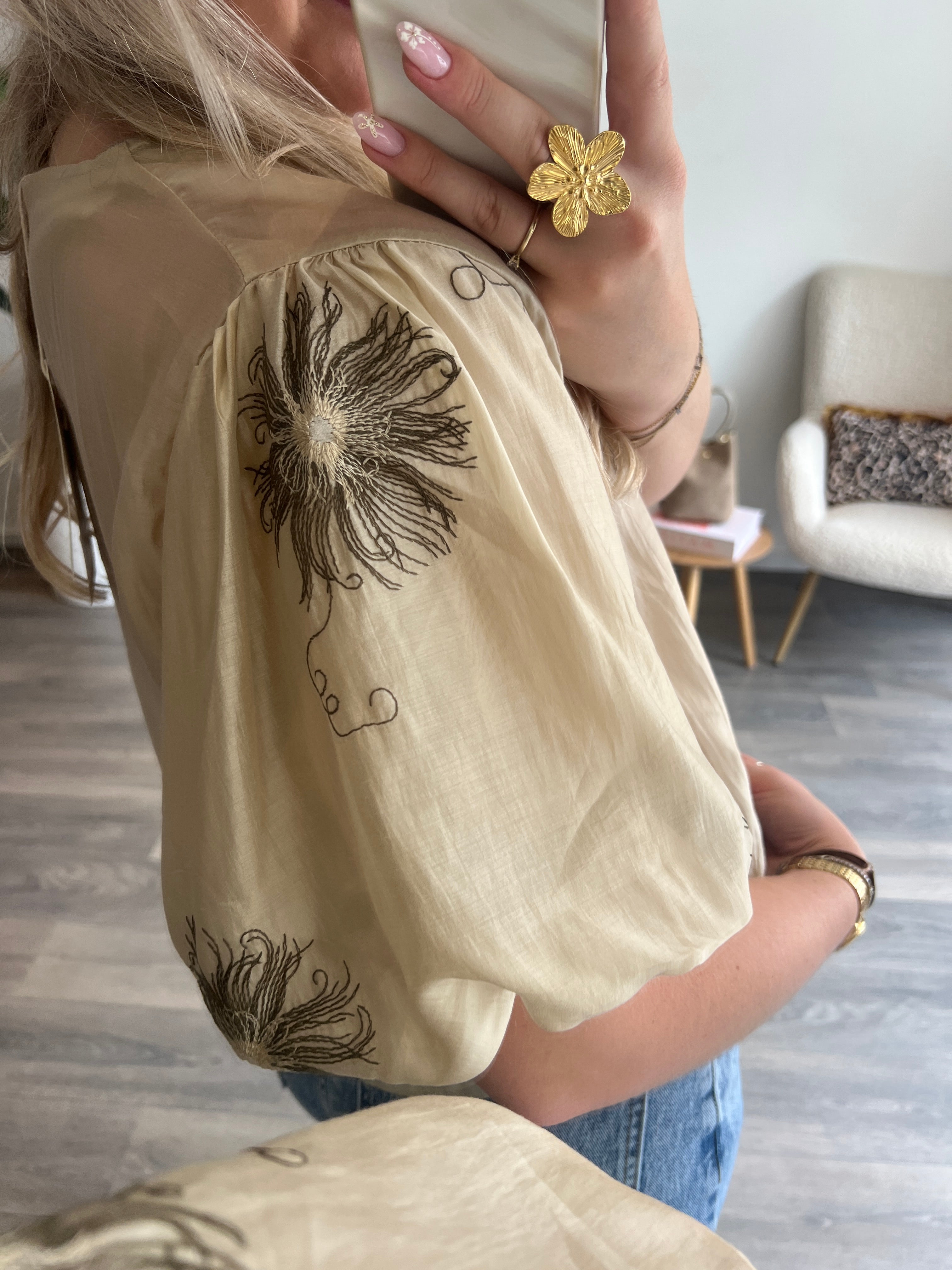 Blouse Roos | Beige
