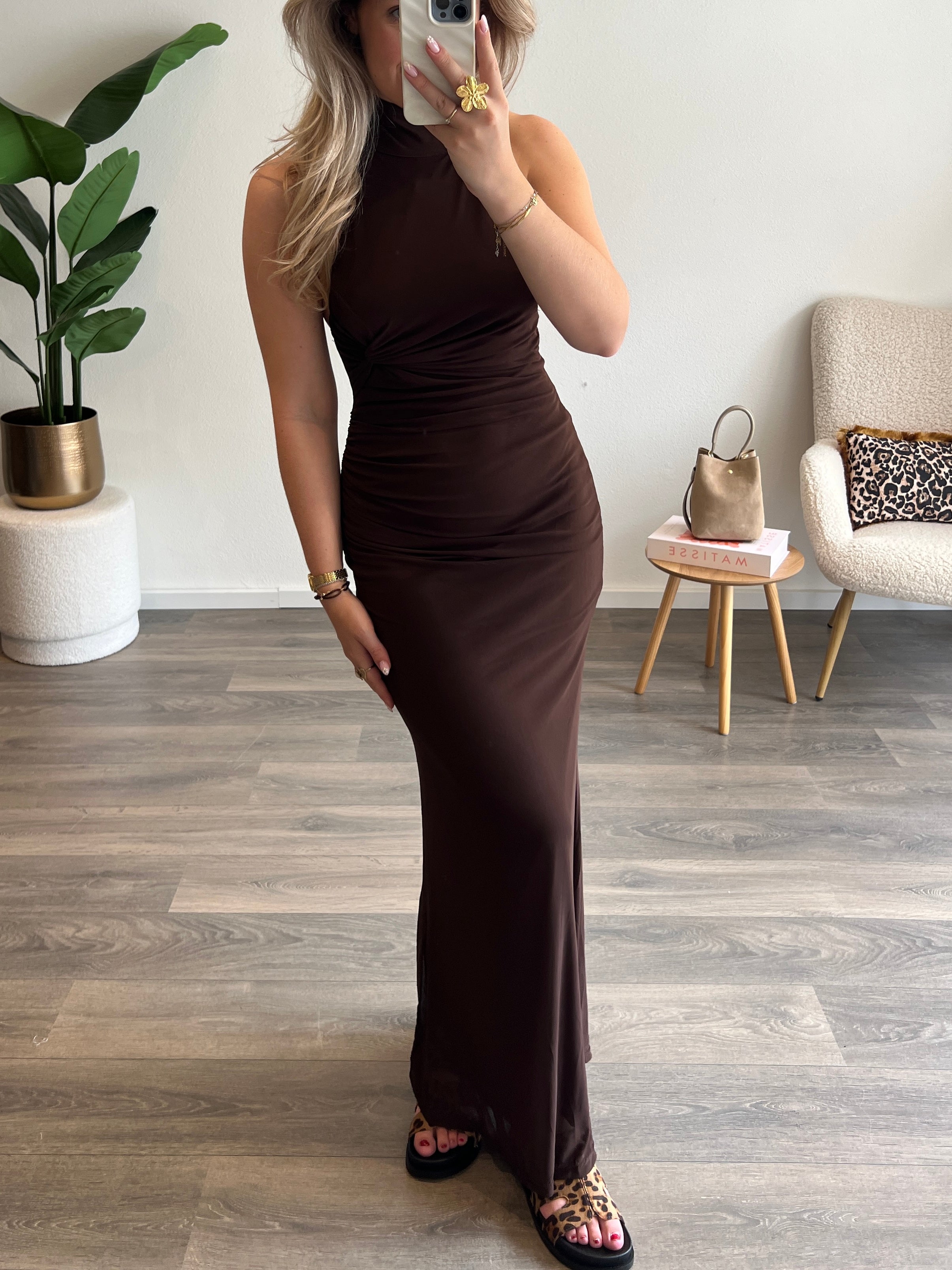 Halter Jurk Kelly | Choco