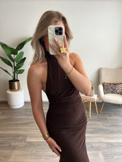 Halter Jurk Kelly | Choco