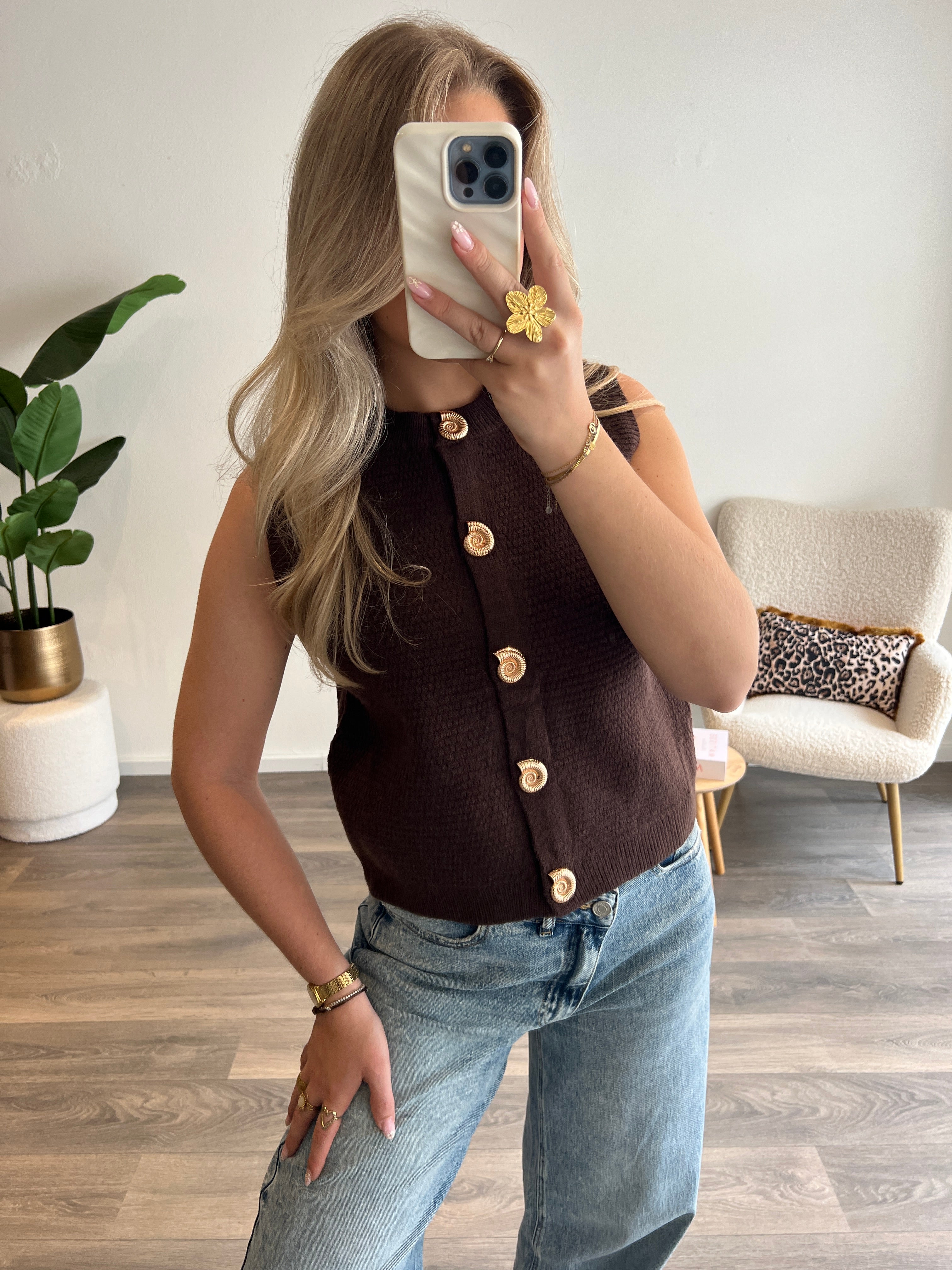 Gilet Lio | Choco