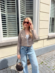 Studs Blazer Saar | Taupe
