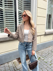 Studs Blazer Saar | Taupe