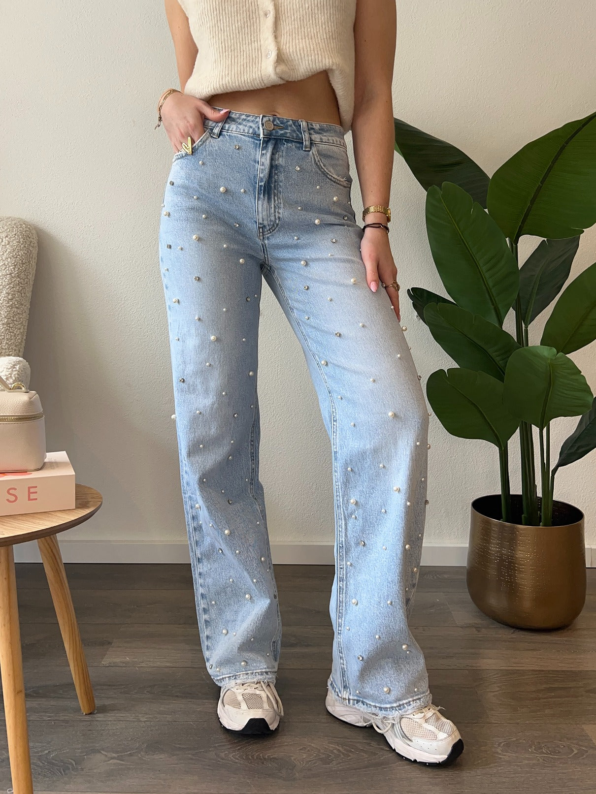 Wide Leg Jeans 3805-2 | Blauw