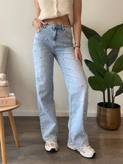 Wide Leg Jeans 3805-2 | Blauw