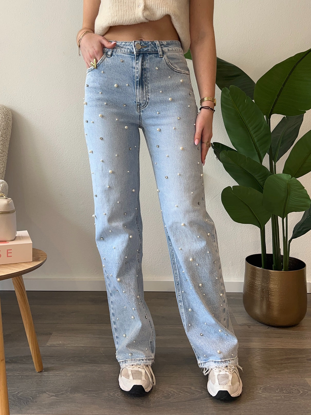 Wide Leg Jeans 3805-2 | Blauw