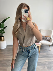Gilet Pleun | Taupe