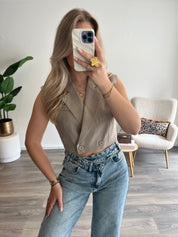 Gilet Pleun | Taupe