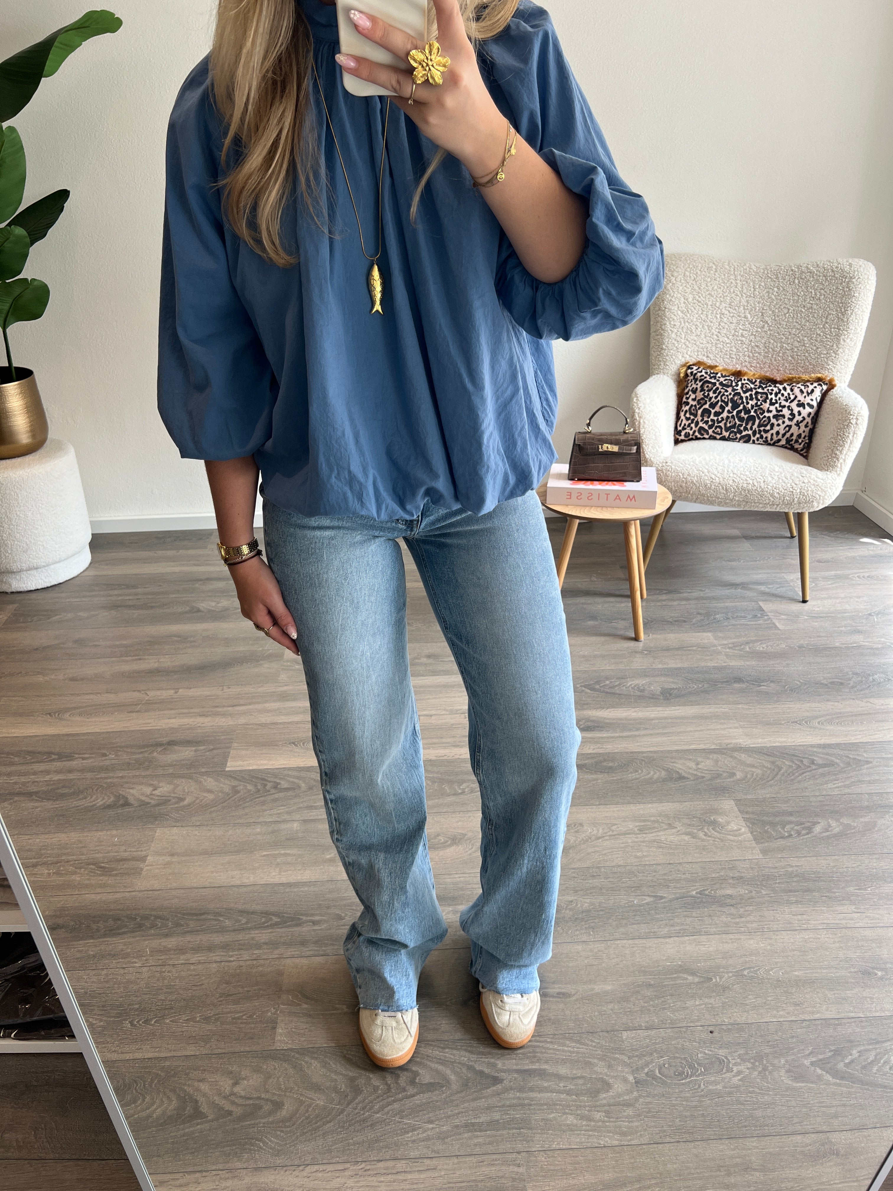 Extra Tall Wide Leg Jeans 3806-1 | Blauw