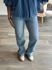 Extra Tall Wide Leg Jeans 3806-1 | Blauw