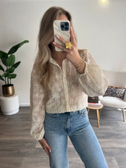 Flower Blouse Mia | Creme