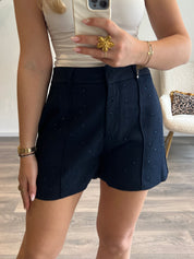 Strass Short Amy | Navy
