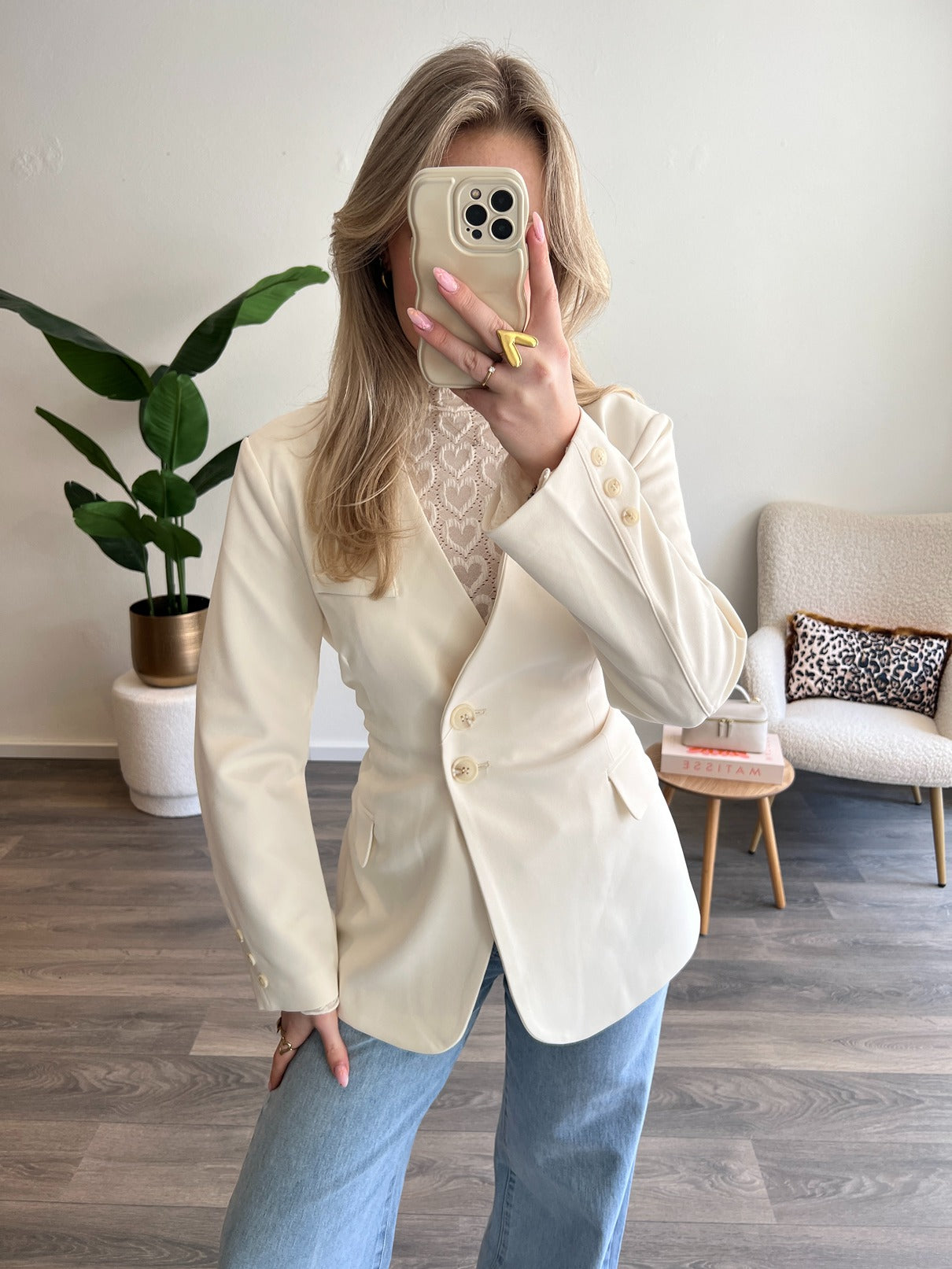 Blazer Tess Fitted | Creme