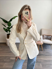 Blazer Tess Fitted | Creme
