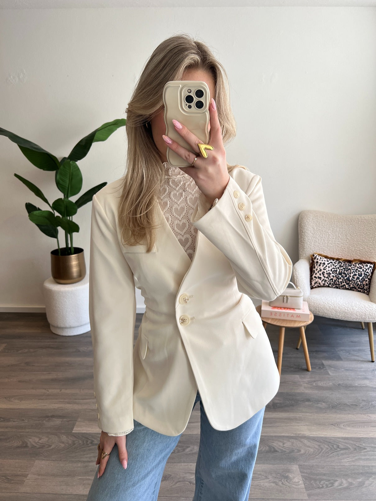 Blazer Tess Fitted | Creme