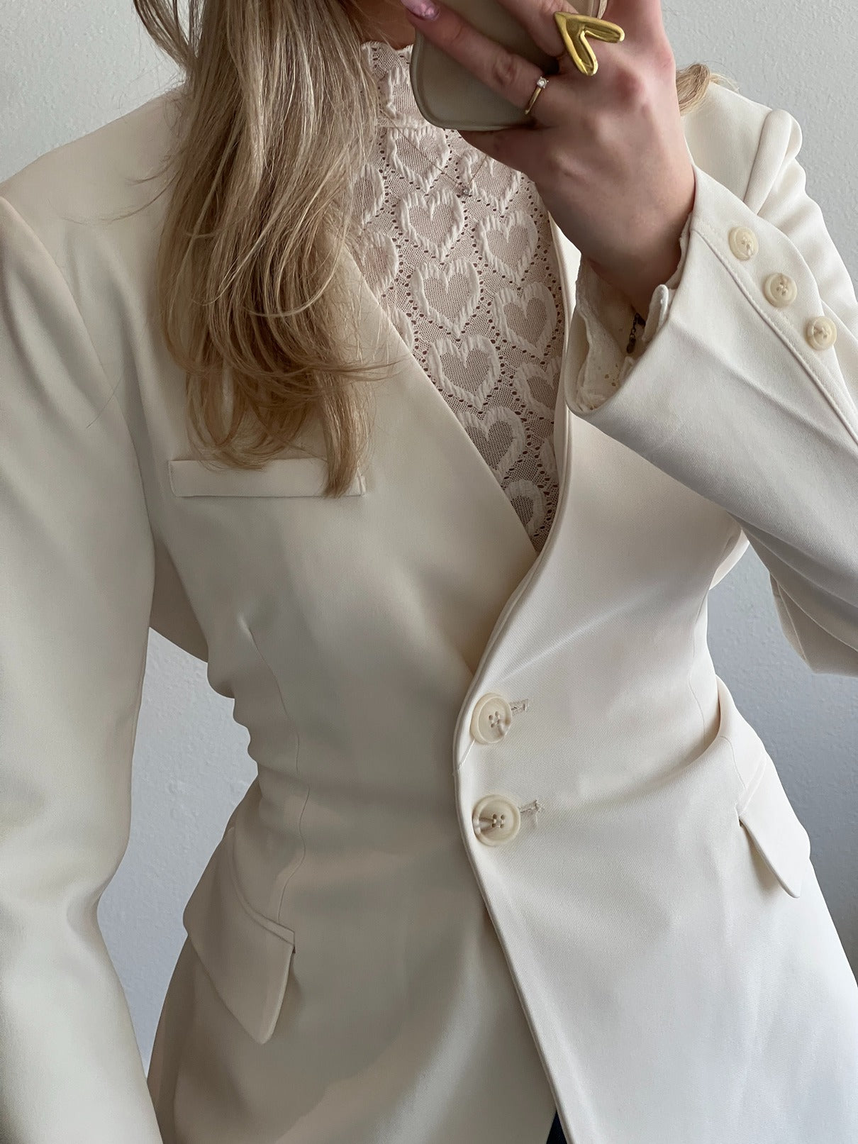 Blazer Tess Fitted | Creme
