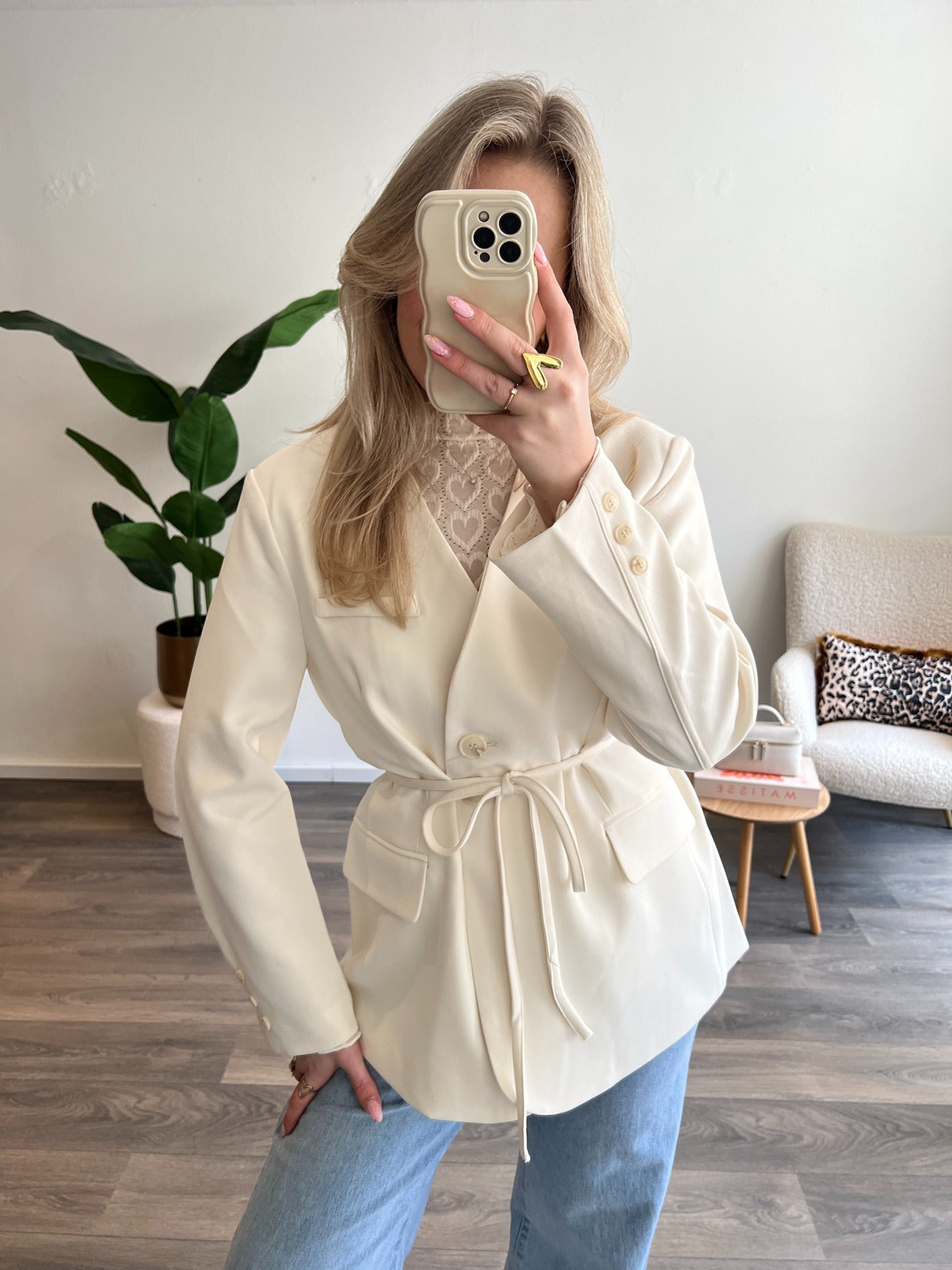 Blazer Tess Fitted | Creme