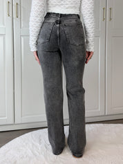 High Waist Tall Straight Leg Jeans | Grijs
