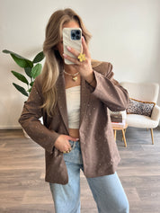 Strass Blazer Amy | Taupe