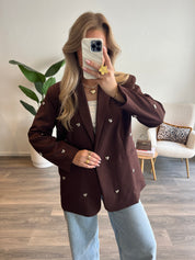 Hearts Blazer Amy | Choco