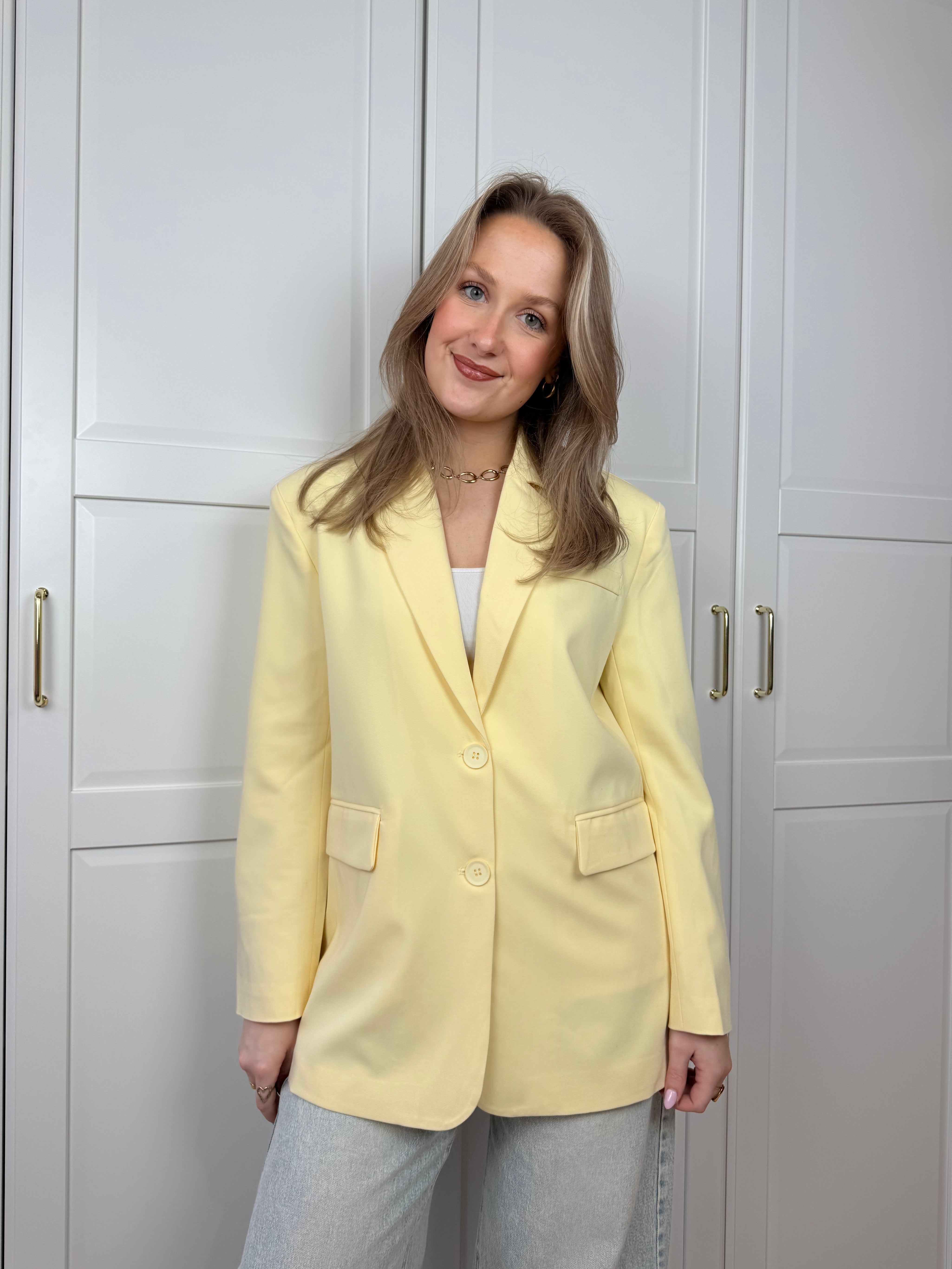 Split Blazer Michelle | Geel